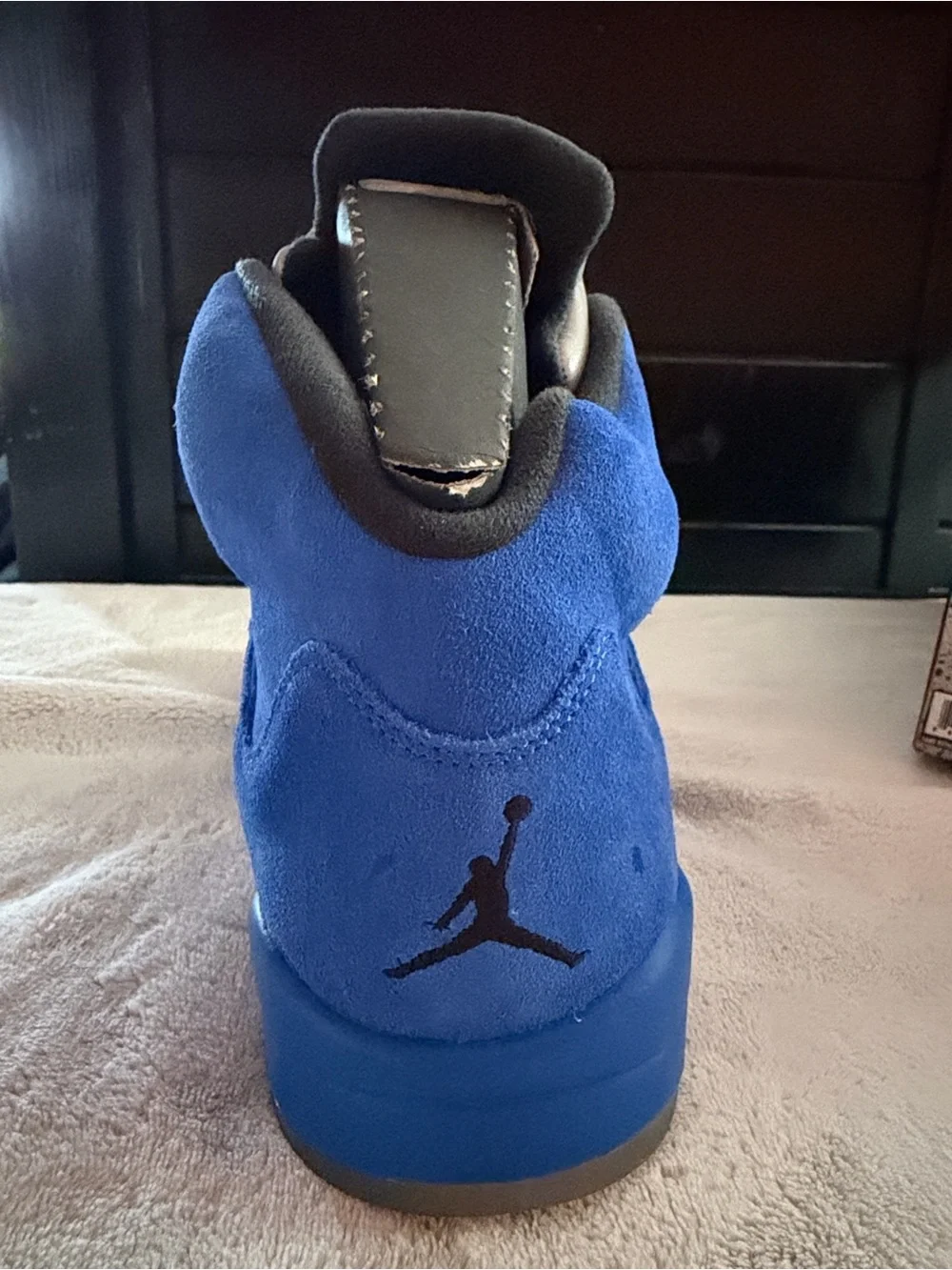 Jordan Men’s Retro Suede Sneakers - Blue with Tan Tongue